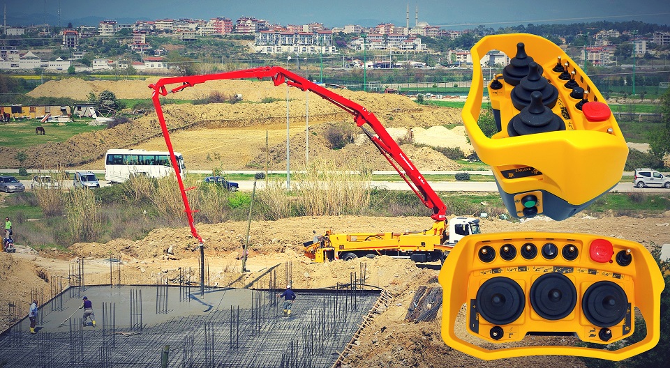 PWM remote control for concrete pumps