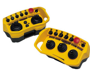 remote radio control for concrete pumps