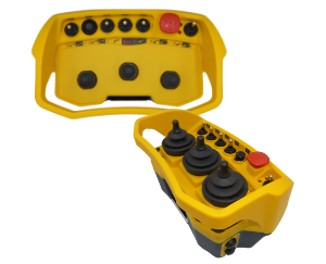 remote radio control for concrete pumps