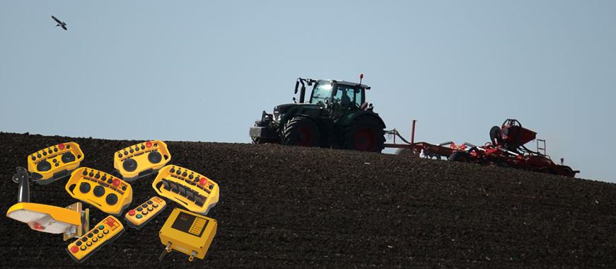 rádio controle a distância para maquinario agrícola e forestal